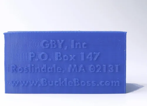 Vista 3 de Blue Buckle Boss Classic II - Bloqueo para cinturón de seguridad y protector de cinturón de seguridad, fabricado con ácido poliláctico fuerte Azul