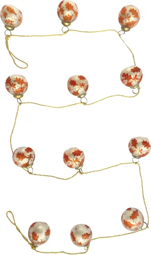 Vista 15 de Creative Co-Op - Guirnalda ornamental de cristal de mercurio en relieve plateado antiguo (XC5496)