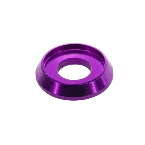 Vista 18 de [60PCS] Arandelas de avellanado M3 Color Negro, Aleación de aluminio anodizado, Juntas de arandelas de cabeza Cuña de Copa para Tornillo