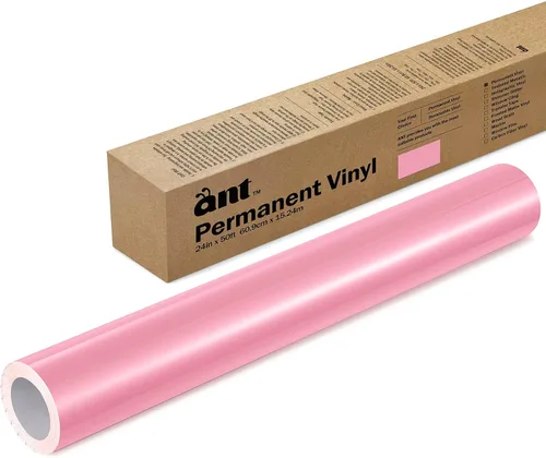 Vista 57 de ANT Melocotón, rollo de vinilo permanente de 24" x 4,5 m, rollo de vinilo adhesivo, para proyecto DIY, calcomanía, pegatina, compatible con Cricut