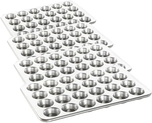 Vista 8 de Nordic Ware Molde comercial de aluminio natural para muffins, 12 tazas