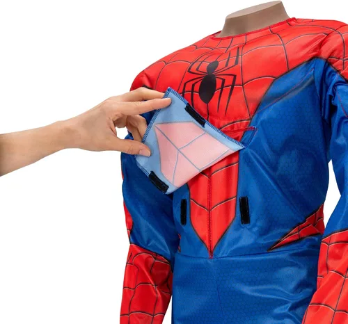 Vista 4 de Marvel Spider-Man Official Youth Adaptive Costume - Costumes with Adaptive Features (Wheel Cover Sold Separately)