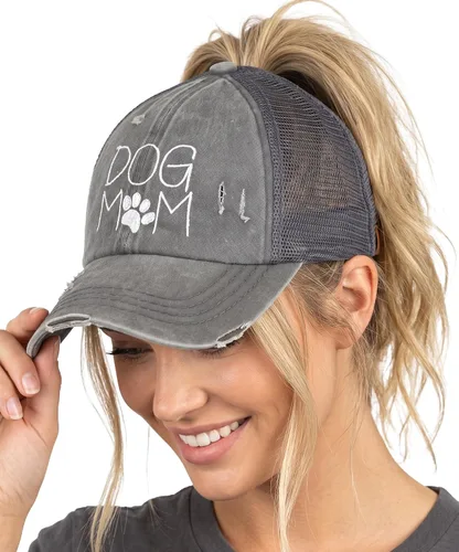 Vista 126 de Funky Junque - Sombrero de cola de caballo para mujer, gorra de béisbol con ajuste ajustable y cola de caballo alta cruzada para uso diario Paquete