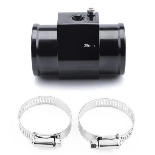 Vista 19 de Adaptador de abrazadera para sensor de temperatura de agua de aluminio, tubo de unión de temperatura de agua, medidor de temperatura, abrazaderas
