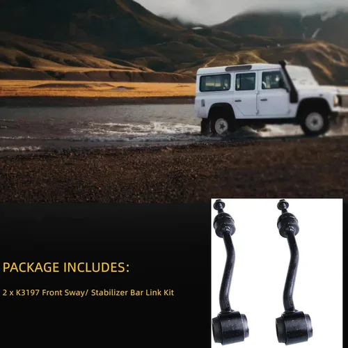Vista 3 de Enlace estabilizador delantero K3197 para Jeep Wrangler 1997-2006, eslabones de extremo de barra estabilizadora para Jeep TJ 1997-2006, kit