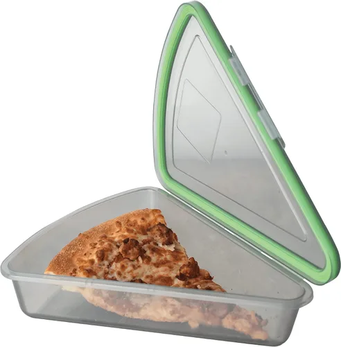 Vista 12 de MyGo Container - Contenedor pequeño de 3 compartimentos para llevar, 8" x 8" x 2-1/2", reutilizable, apto para microondas, certificado NSF