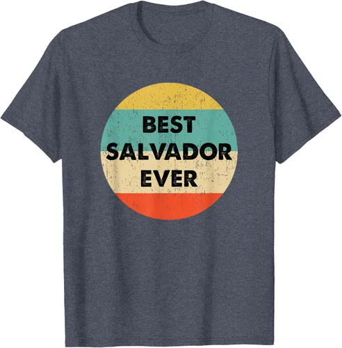 Vista 35 de Camiseta con nombre de Salvador, Negro