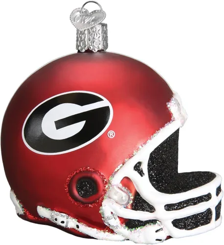 Vista 7 de Old World Christmas University of Georgia Hairy Dawg - Adorno de cristal soplado para árbol de Navidad, decoración navideña hecha a mano, colección