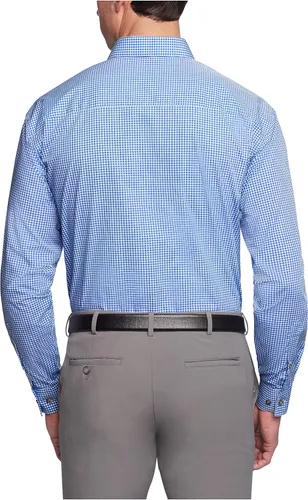 Vista 2 de Kenneth Cole Unlisted - Camisa de vestir para hombre, ajuste regular, cuadros y rayas (estampadas)