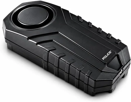 Vista 5 de Police Alarma de bicicleta con control remoto 113dB inalámbrico antirrobo vibración, sensor de movimiento, sistema de seguridad impermeable