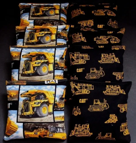 Vista 11 de BackYardGamesUSA Custom Firefighter Maltese Fire Ladder Flames Set of 8 Regulation Custom Cornhole Bags B8