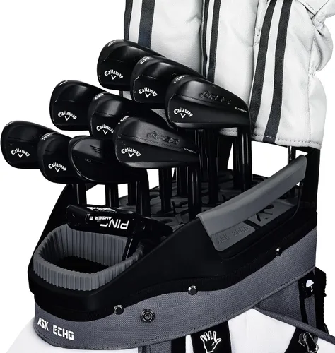Vista 9 de ASK ECHO Soundless-Series - Bolsa para carrito de golf con 15 divisores, parte inferior con bloqueo de agarre