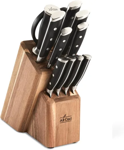 Vista 11 de All-Clad Kitchen Essentials Tabla de cortar de acacia con ranura para jugos de 19 x 14 pulgadas, 1 pulgada de grosor, tabla de cortar para carne