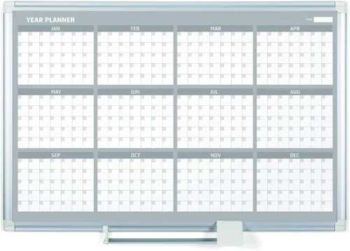 Vista 17 de MasterVision, Magnetic Gold Ultra, tabla de planificación de borrado en seco, para 4 meses