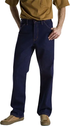 Vista 6 de Dickies pantalones de jean lavados, corte regular, con cinco bolsillos, para hombre