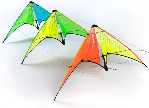 Vista 3 de Prism Kite Technology Neutrino - A Fast and Responsive Kite to Test Your Reflexes Naranja
