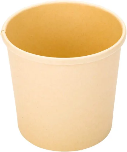 Vista 2 de Restaurantware-Bio Tek - Vasos de sopa desechables de 12 onzas, 25 tazas de sopa de papel para microondas, tapas ventiladas se venden por separado