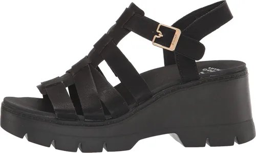 Vista 8 de Dr. Scholl's Shoes Women's Check It Out Platform Wedge Fisherman Sandal