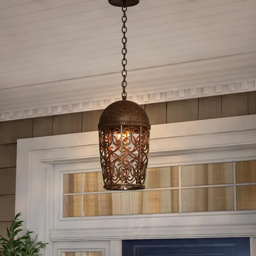 Vista 2 de Designers Fountain 97594-BU Amherst - Farol colgante (Umber quemado)