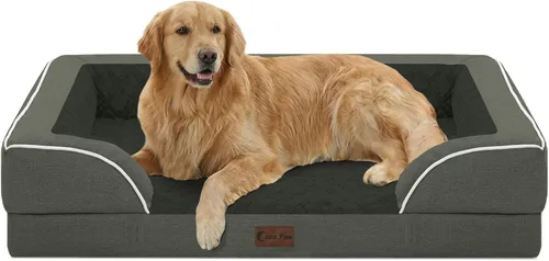 Vista 118 de Camas ortopédicas para perros grandes, cama de espuma viscoelástica impermeable para mascotas grandes con lados 89x56 cm, sofá para perros grandes