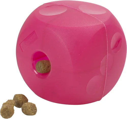 Vista 4 de Kruuse Buster Soft Cube – Mini Blue – Juguete dispensador de golosinas interactivo silencioso para perros pequeños – Alimentador de rompecabezas Azul