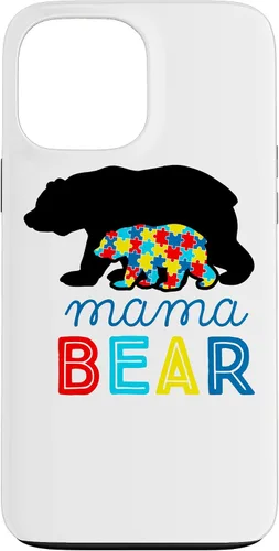 Vista 24 de Autism Awareness Mama Bear Autistic Mom Gift Case for iPhone 17