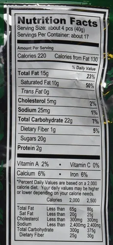 Vista 2 de Cremas de trufa de chocolate con leche doble de menta - Dilettante 24oz