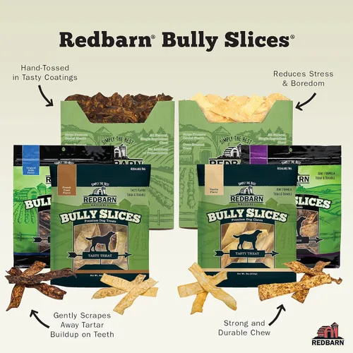 Vista 5 de Redbarn Pet Products Bully Slices for Dogs Original Bully Natural Dental