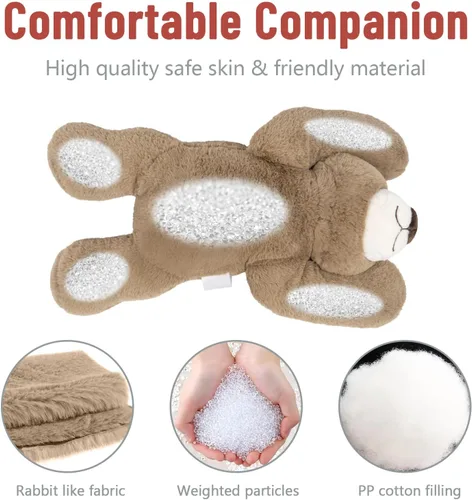 Vista 10 de Niuniu Daddy Oso de peluche con peso de 24" 5 libras, animales de peluche para adultos y niños, juguete de peluche de oso grande, bonita almohada