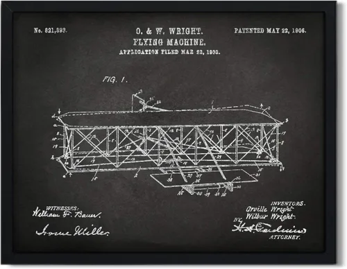 Vista 79 de Andaz Press Póster de decoración de pared con estampado de patente de pizarra, 8.5 x 11 pulgadas, aviones, trenes, automóviles, póster de patente