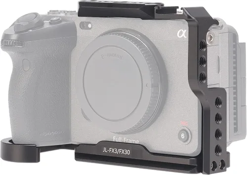 Vista 15 de Fotga Estabilizador de jaula de cámara con mango superior para Sony ZV-E1 sin espejo DSLR cámara video filmmaking, compatible con abrazadera Arca