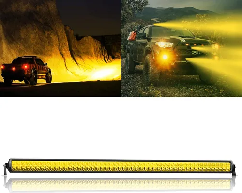 Vista 14 de Barra de luz LED de 12 pulgadas EK ENNOKING de doble fila, foco marino blanco, alta luminosidad, 100 W, luz LED de haz puntual y de inundación, luz