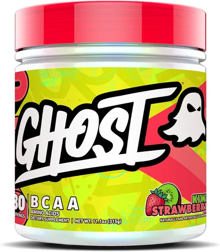 Vista 8 de GHOST BCAA - Suplemento de aminoácidos en polvo, frambuesa azul, 30 porciones, sin azúcar, aminopolvo para después del entrenamiento y bebida