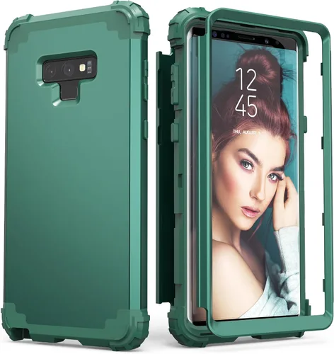 Vista 13 de IDweel Funda para Galaxy Note 9, Note 9 azul para hombres, 3 en 1, a prueba de golpes, delgada, híbrida, resistente, protección de policarbonato