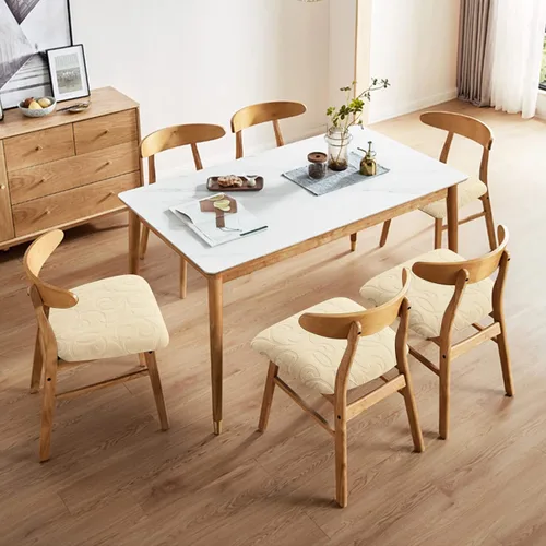 Vista 2 de Genina Fundas de Asiento de Silla Impermeables Fundas de Silla de Comedor Paquete de 2 Fundas de Asiento Elásticas para Protector de Silla