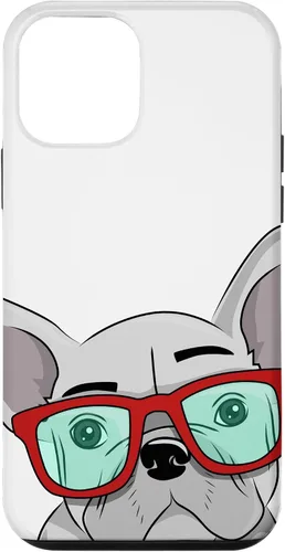 Vista 16 de French Bulldog Cute Glasses Frenchie Case for iPhone 17