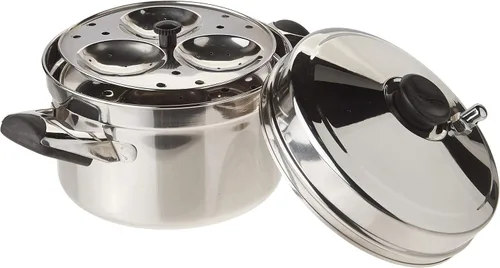 Vista 4 de Tabakh HIC-204 - Cocina Idli de acero inoxidable con soporte tipo Hawkins, hace 12