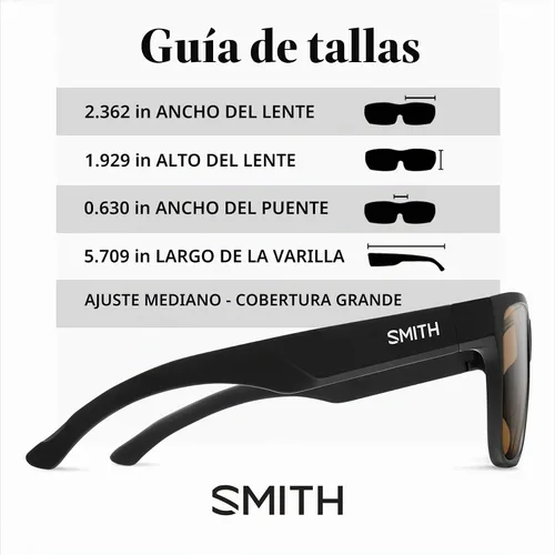 Vista 4 de Smith Lowdown XL 2 - Gafas de sol con lentes Chromapop - Gafas de sol polarizadas - para hombres y mujeres Mate negro