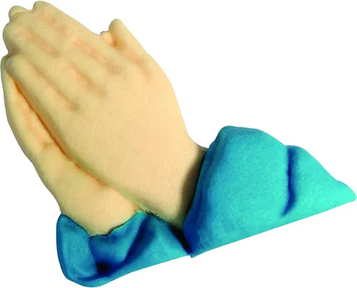 Vista 8 de JEM PopIt - Molde para decoración de pasteles, manos rezando, tamaño pequeño y grande, color blanco