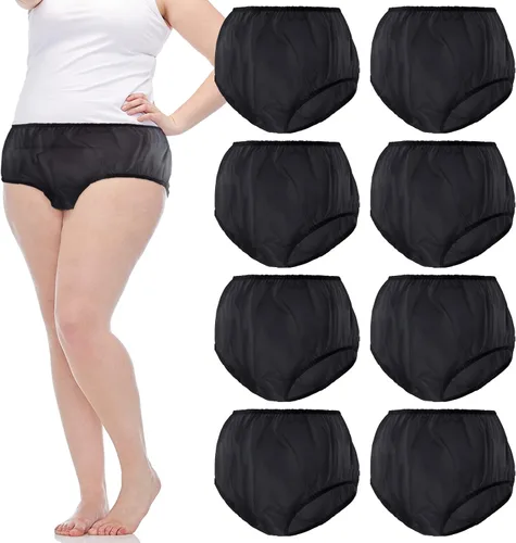 Vista 13 de 9 piezas de ropa interior impermeable para incontinencia, pantalones de plástico a prueba de fugas, protector de incontinencia, protector de pañal