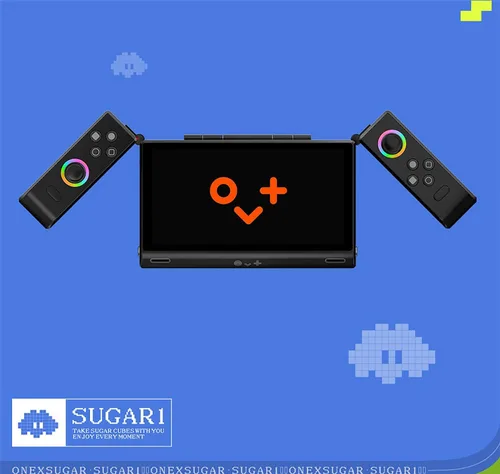 Vista 2 de ONEXSUGAR - Consola de juegos portátil con pantalla OLED dual, con procesador de juegos Snapdragon G3 Gen 3, 16 GB + 512 GB de almacenamiento