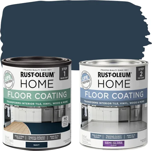 Vista 18 de Rust-Oleum 367592 - Kit de revestimiento de suelo para interiores del hogar, gris envejecido mate
