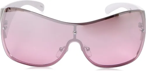 Vista 2 de Southpole 1024sp Women's Metal Uv Protective Rectangular Shield Sunglasses. Cool Gifts for Her, 138 Mm