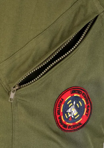 Vista 8 de Disfraz Premium de Mono de Vuelo Top Gun para Hombre Multicolor