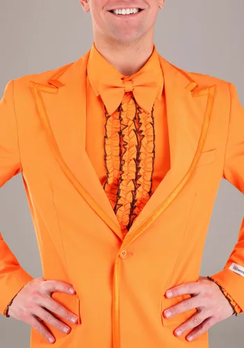 Vista 4 de Disfraz de Esmoquin Naranja para Hombre Multicolor