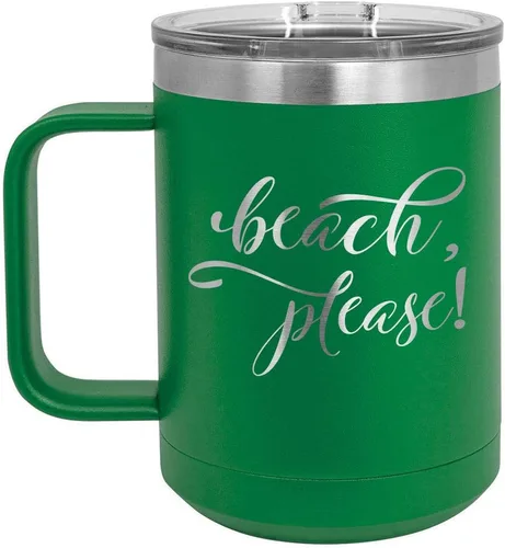 Vista 11 de Taza de café de 15 oz con tapa superior deslizante, taza de café de viaje aislada Ideas de regalo de cumpleaños o Navidad de mujeres o hombres