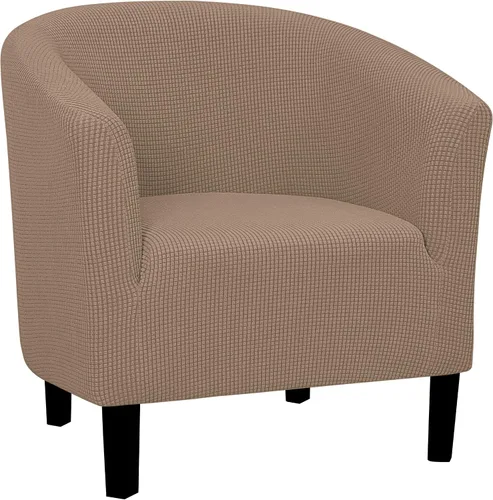 Vista 10 de Easy-Going Funda elástica para sillón de club de 1 pieza, funda para sofá de bañera de barril, protector de muebles, funda de sofá jacquard