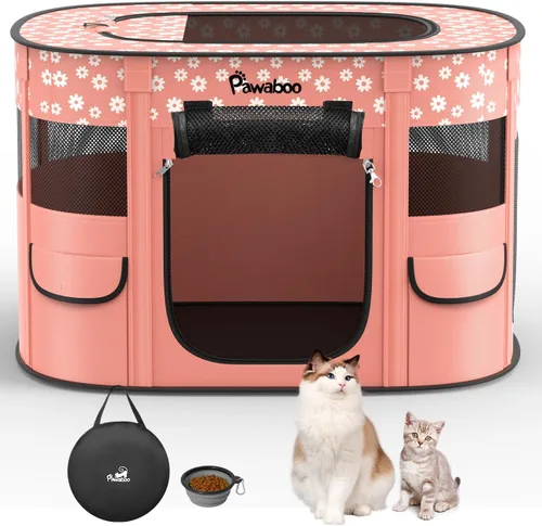 Vista 13 de Pawaboo Jaula para corralito para perros para interiores y exteriores A-Verde Aguacate