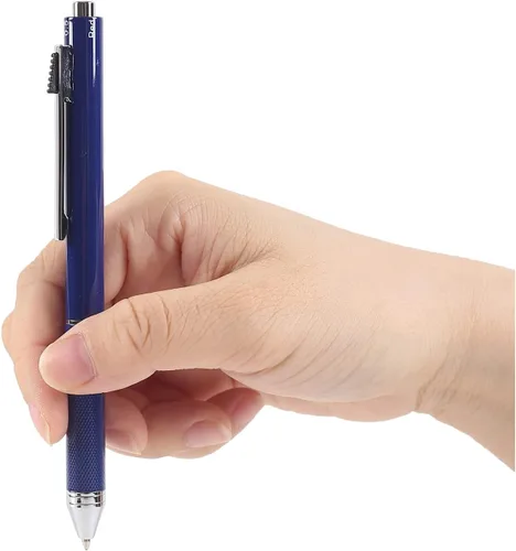 Vista 2 de Bolígrafos multifuncionales 4 en 1 de 0.028 in, bolígrafo de 3 colores y lápiz mecánico de 0.020 in en un bolígrafo, contiene 2 bolígrafos y 10
