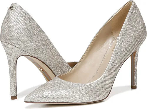 Vista 10 de Sam Edelman Bombas de avellana para mujer, Malla de yute, glamoroso, 6.5 Wide